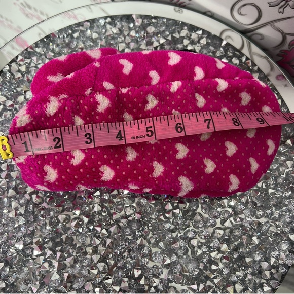 Disney slippers Minnie Mouse booties soft Sherpa fleece bow tie ribbon π cute - Picture 7 of 8